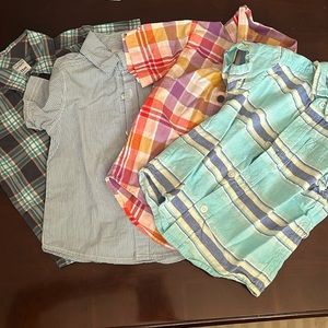 Group of 4 boys button down shirts
